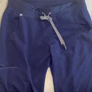 Women’s Navy Blue figs scrub pants TALL